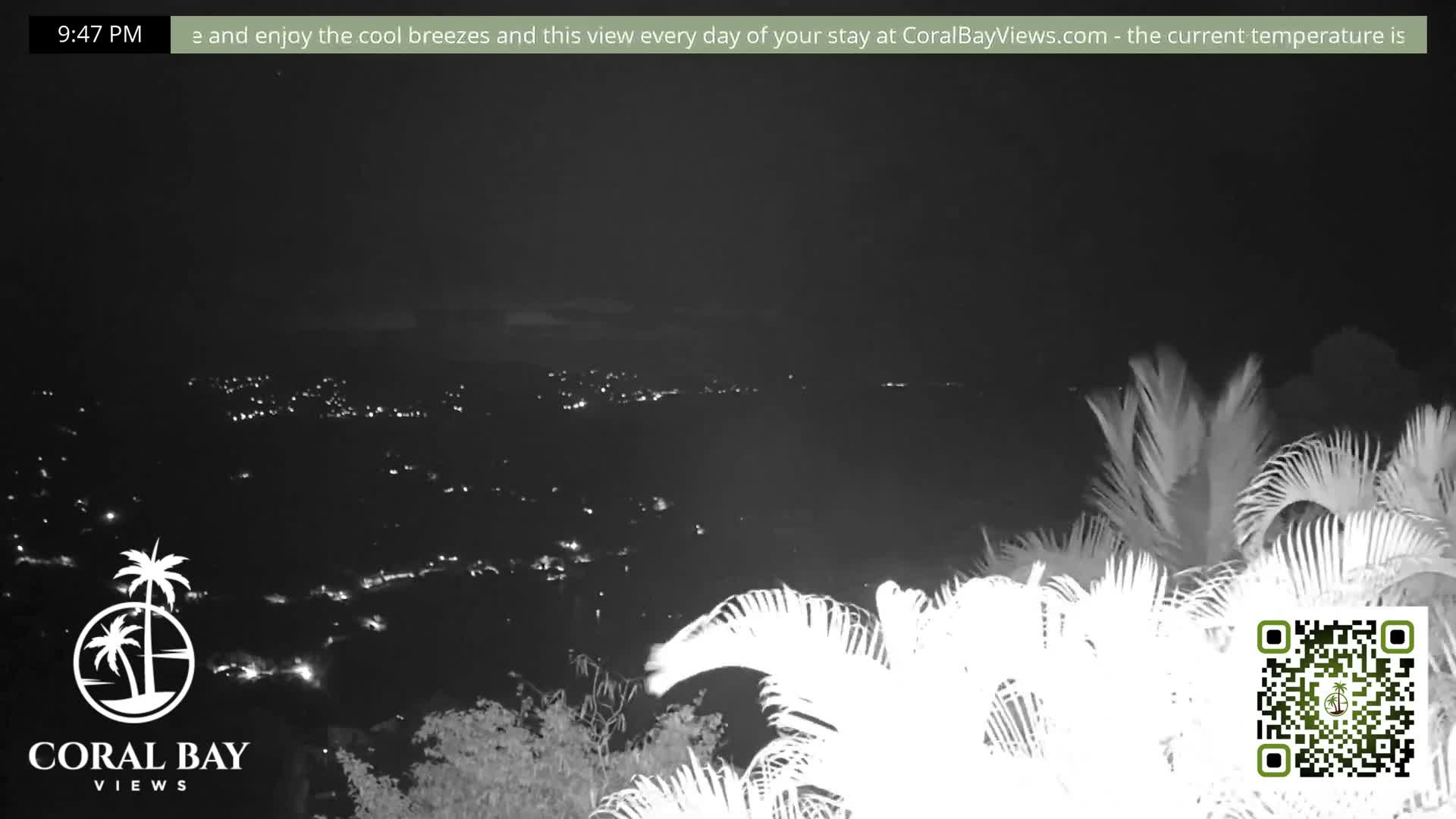 St. John, British Virgin Islands & Coral Bay View from Coconut Hill Cottage Live Cam - Coral Bay, St. John, United States Virgin Islands, USA