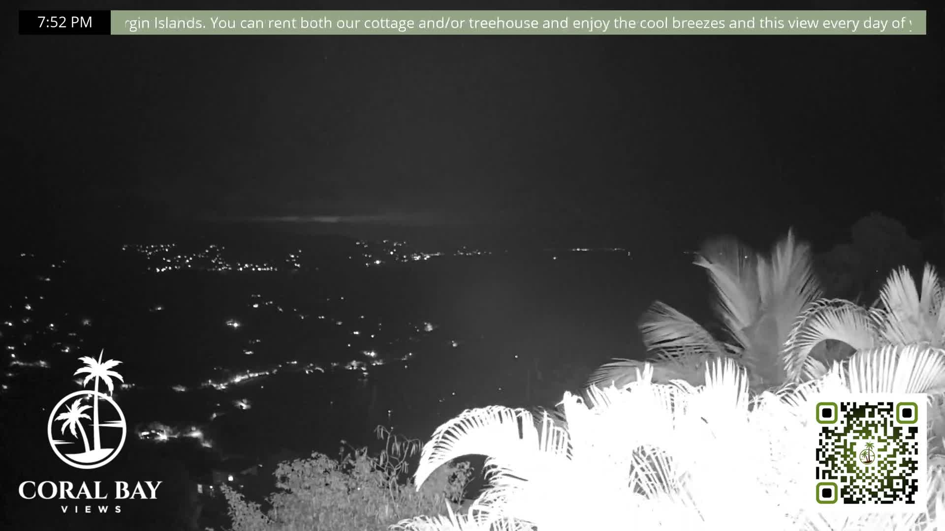 St. John, British Virgin Islands & Coral Bay View from Coconut Hill Cottage Live Cam - Coral Bay, St. John, United States Virgin Islands, USA