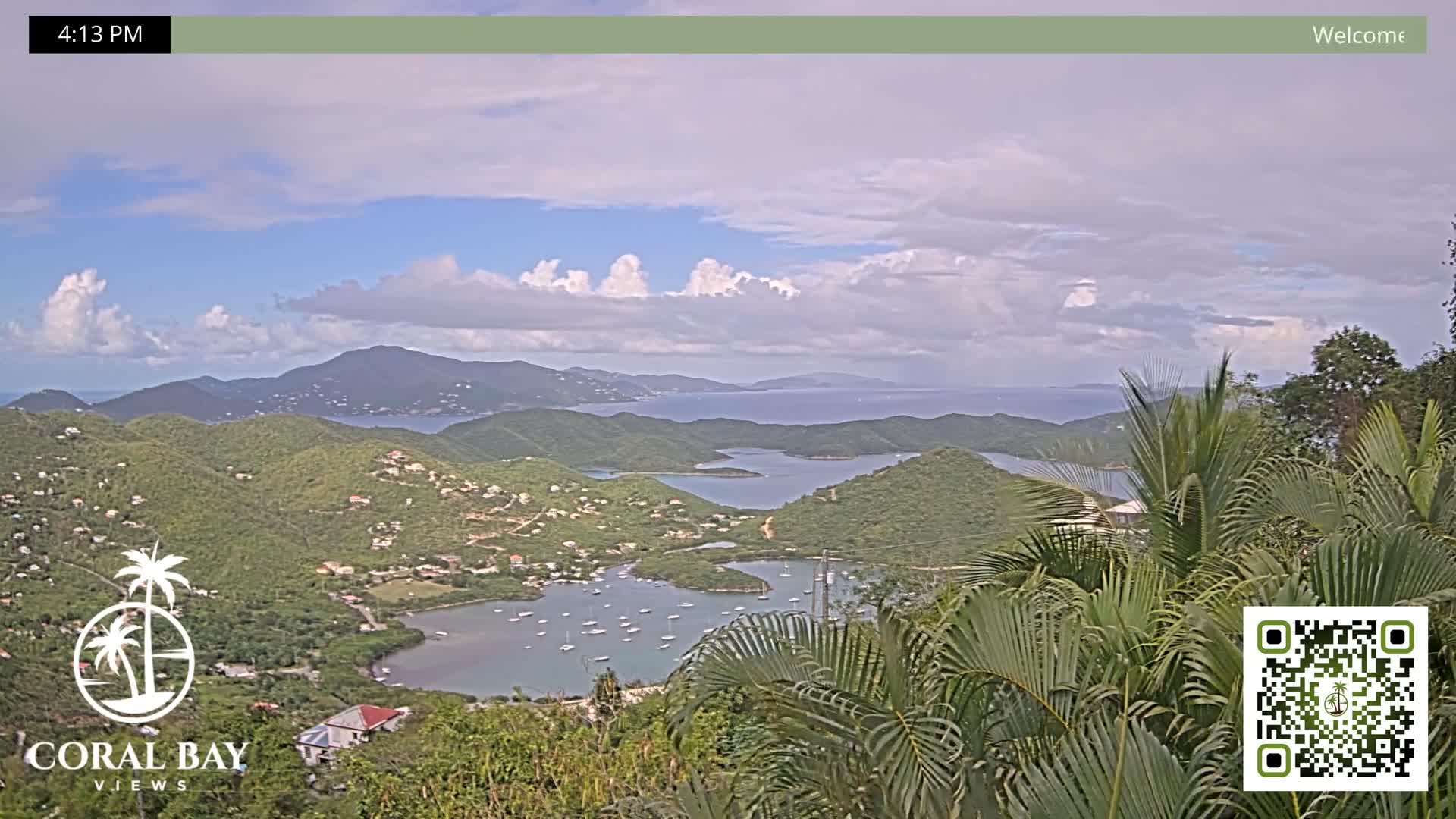 St. John, British Virgin Islands & Coral Bay View from Coconut Hill Cottage Live Cam - Coral Bay, St. John, United States Virgin Islands, USA