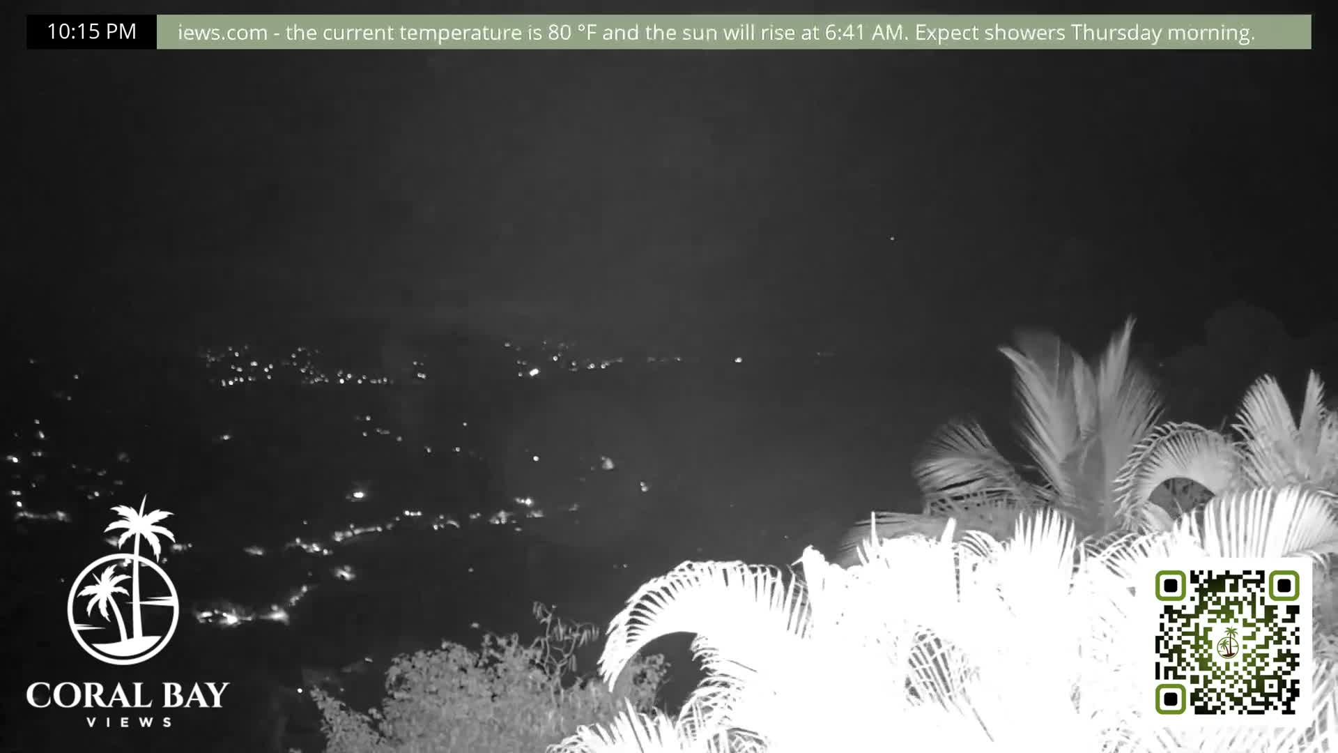 St. John, British Virgin Islands & Coral Bay View from Coconut Hill Cottage Live Cam - Coral Bay, St. John, United States Virgin Islands, USA