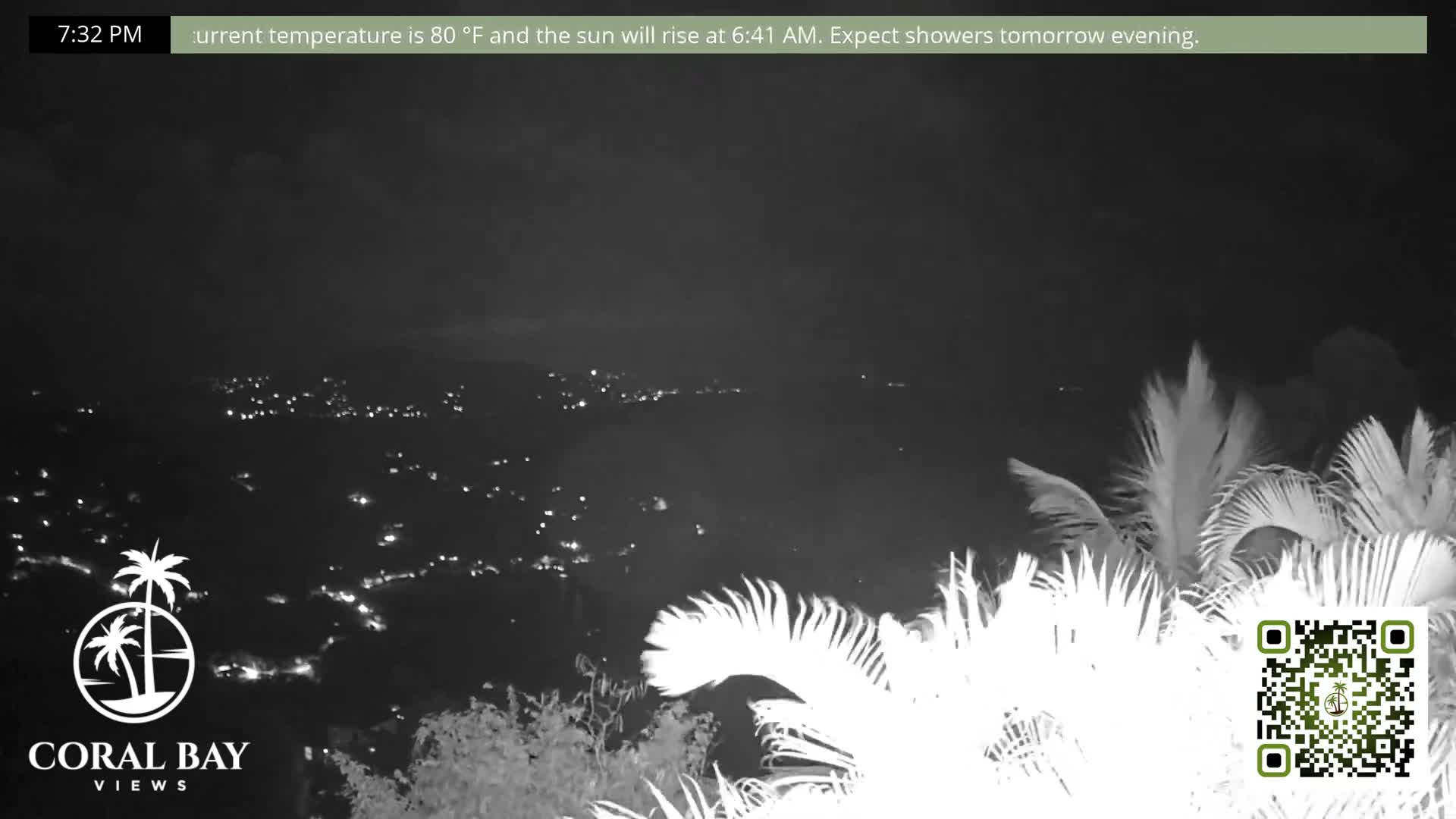 St. John, British Virgin Islands & Coral Bay View from Coconut Hill Cottage Live Cam - Coral Bay, St. John, United States Virgin Islands, USA