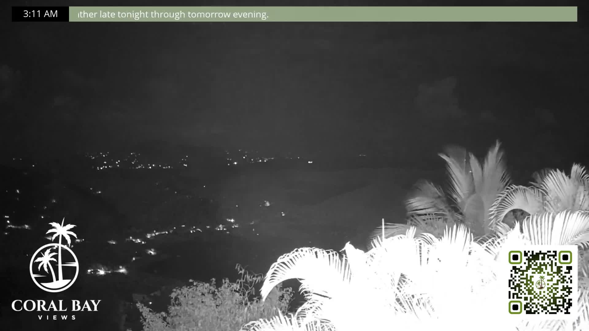 St. John, British Virgin Islands & Coral Bay View from Coconut Hill Cottage Live Cam - Coral Bay, St. John, United States Virgin Islands, USA