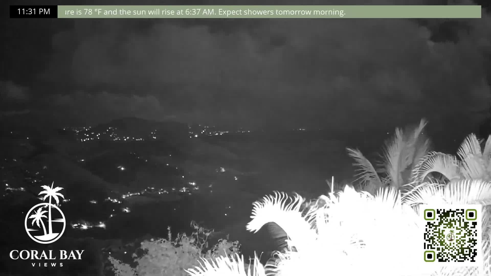 St. John, British Virgin Islands & Coral Bay View from Coconut Hill Cottage Live Cam - Coral Bay, St. John, United States Virgin Islands, USA