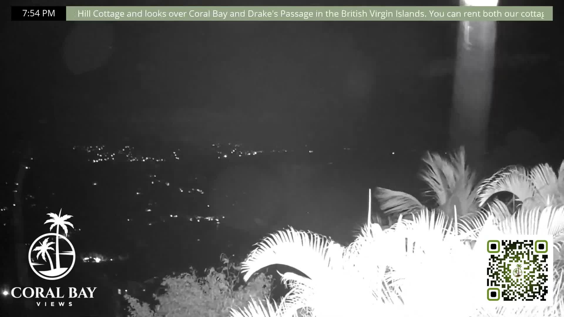 St. John, British Virgin Islands & Coral Bay View from Coconut Hill Cottage Live Cam - Coral Bay, St. John, United States Virgin Islands, USA