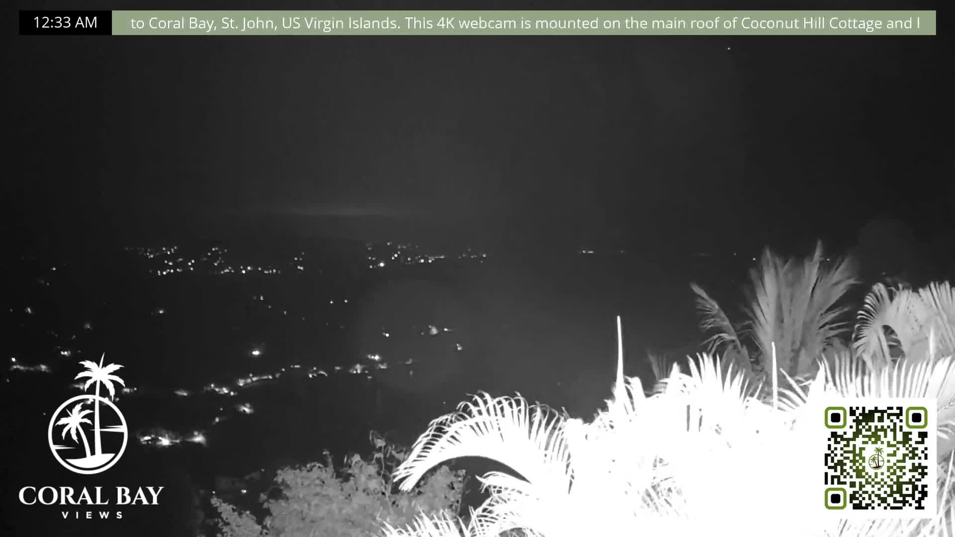 St. John, British Virgin Islands & Coral Bay View from Coconut Hill Cottage Live Cam - Coral Bay, St. John, United States Virgin Islands, USA