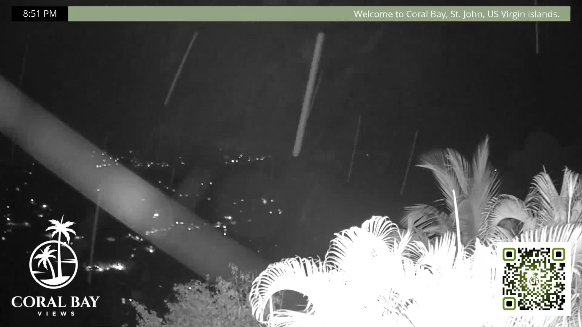 St. John, British Virgin Islands & Coral Bay View from Coconut Hill Cottage Live Cam - Coral Bay, St. John, United States Virgin Islands, USA