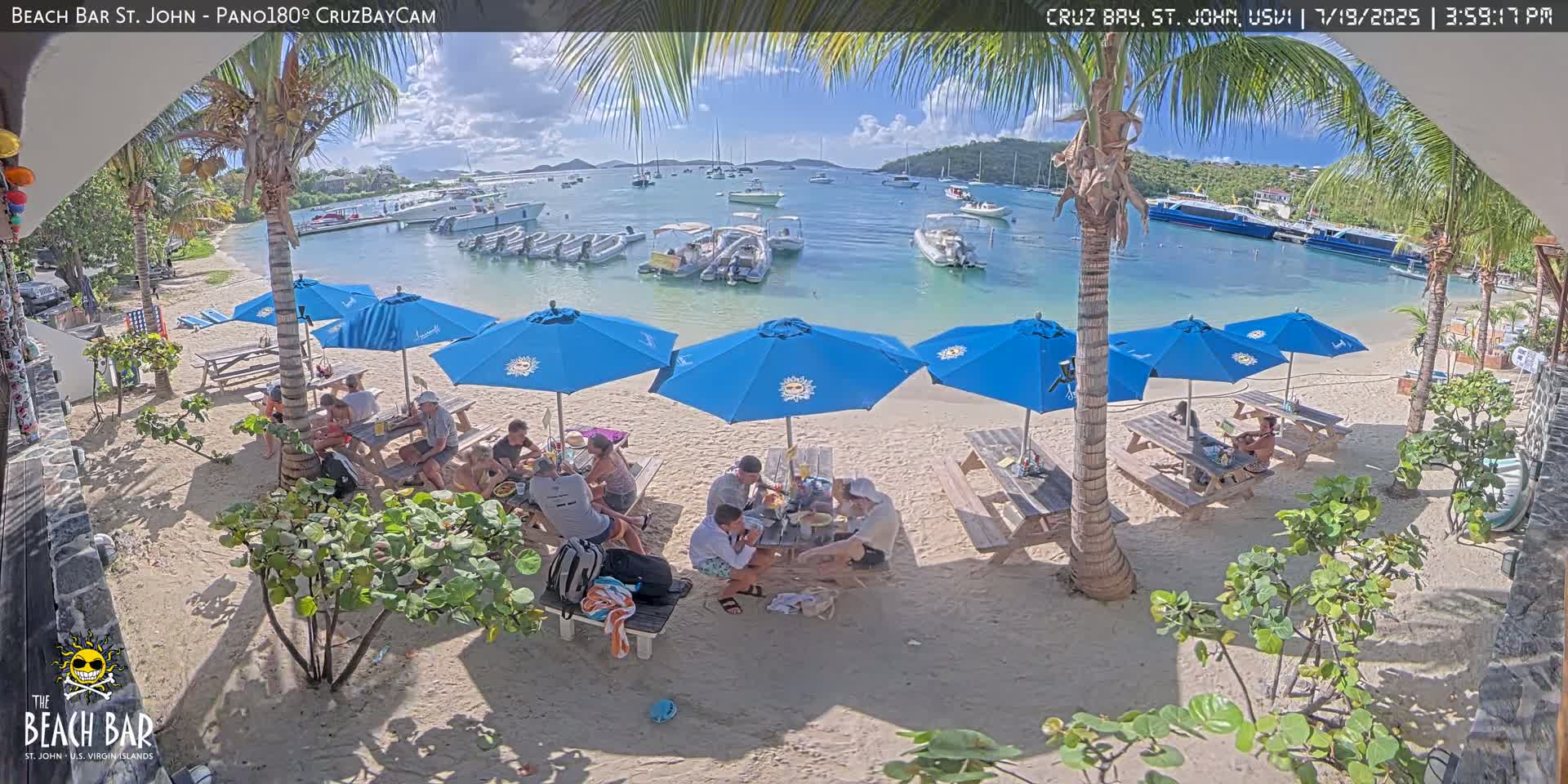St. John, Cruz Bay Beach Live Cam -  Cruz Bay, St. John, United States Virgin Islands, USA