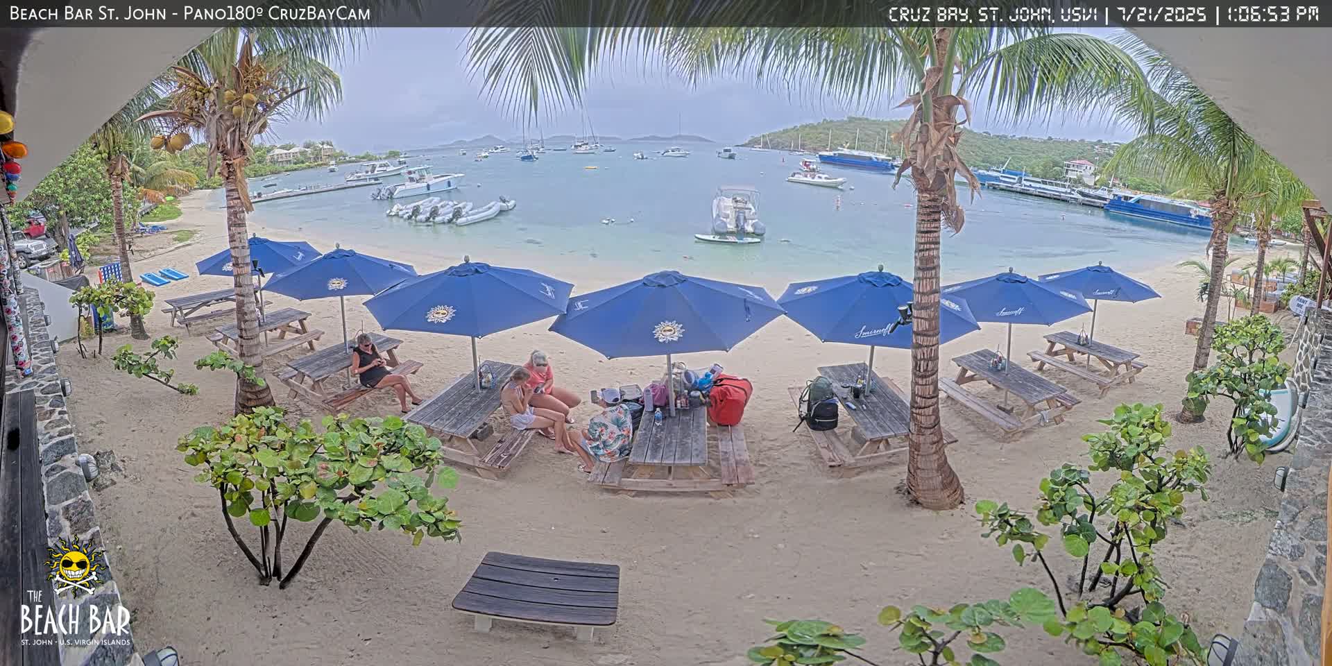 St. John, Cruz Bay Beach Live Cam -  Cruz Bay, St. John, United States Virgin Islands, USA