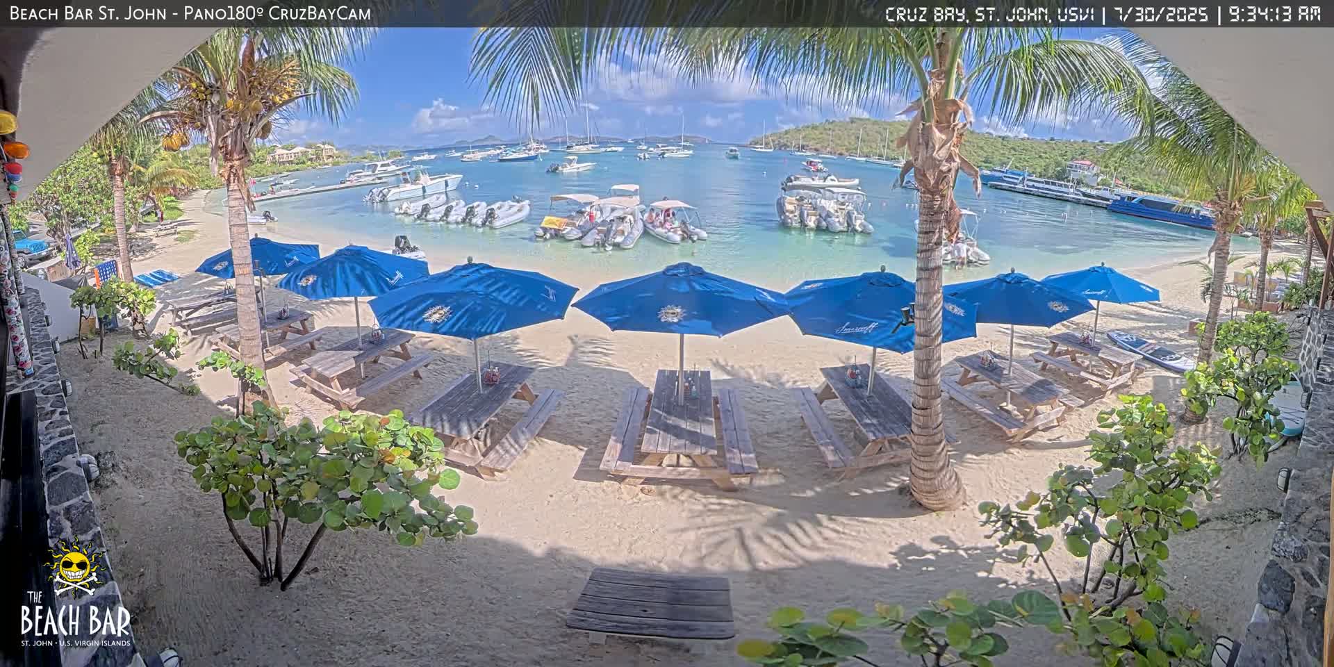 St. John, Cruz Bay Beach Live Cam -  Cruz Bay, St. John, United States Virgin Islands, USA