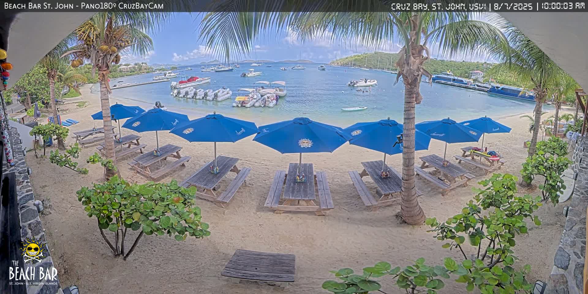 St. John, Cruz Bay Beach Live Cam -  Cruz Bay, St. John, United States Virgin Islands, USA