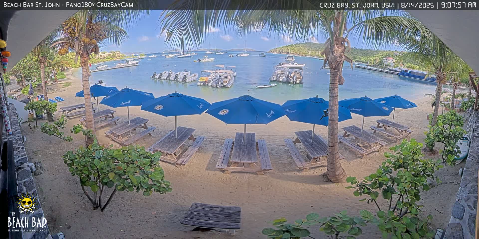St. John, Cruz Bay Beach Live Cam -  Cruz Bay, St. John, United States Virgin Islands, USA