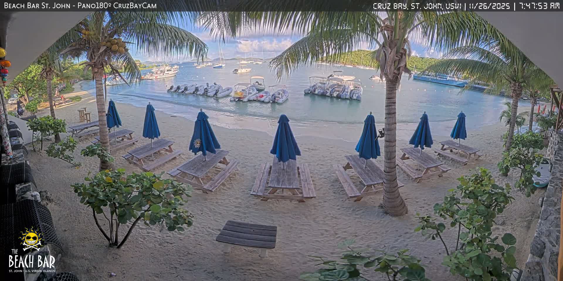 St. John, Cruz Bay Beach Live Cam -  Cruz Bay, St. John, United States Virgin Islands, USA
