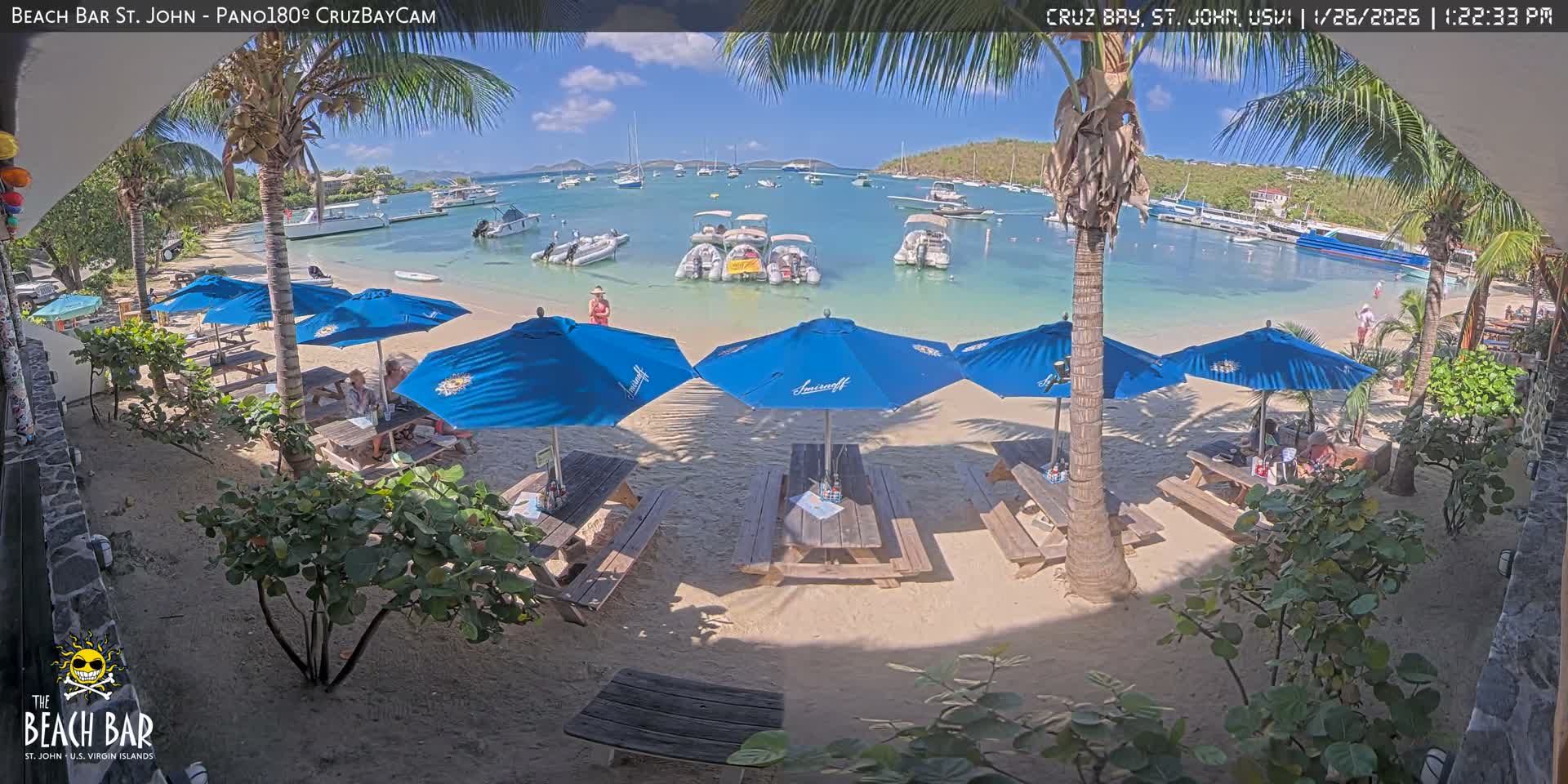 St. John, Cruz Bay Beach Live Cam -  Cruz Bay, St. John, United States Virgin Islands, USA