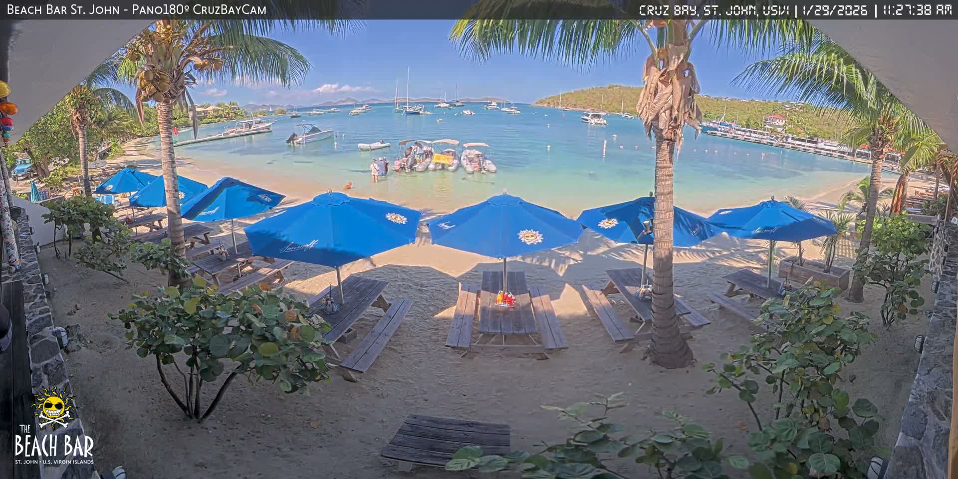 St. John, Cruz Bay Beach Live Cam -  Cruz Bay, St. John, United States Virgin Islands, USA