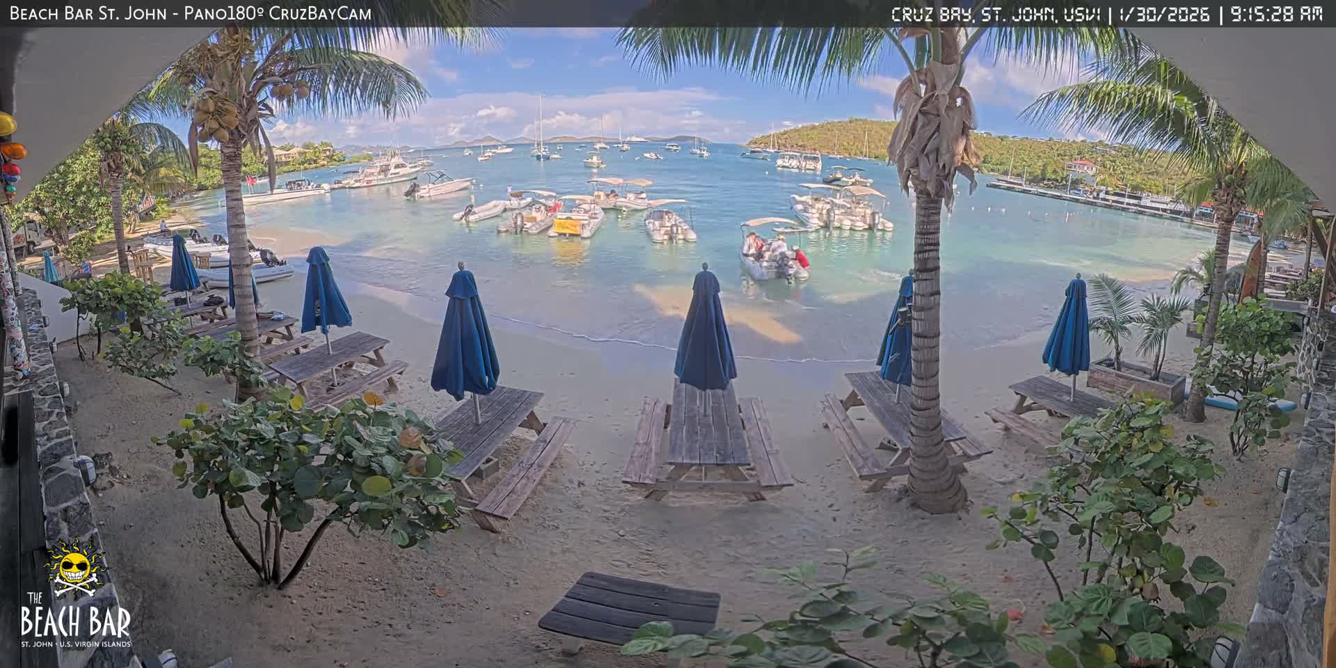 St. John, Cruz Bay Beach Live Cam -  Cruz Bay, St. John, United States Virgin Islands, USA