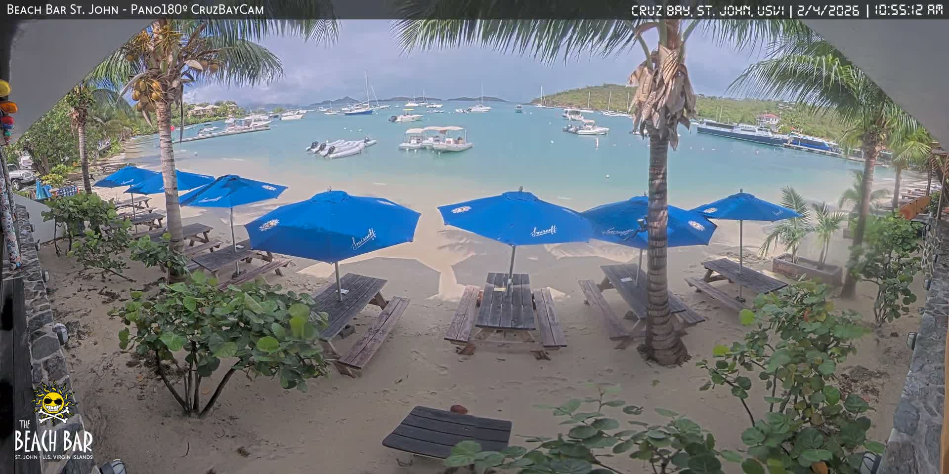 St. John, Cruz Bay Beach Live Cam -  Cruz Bay, St. John, United States Virgin Islands, USA