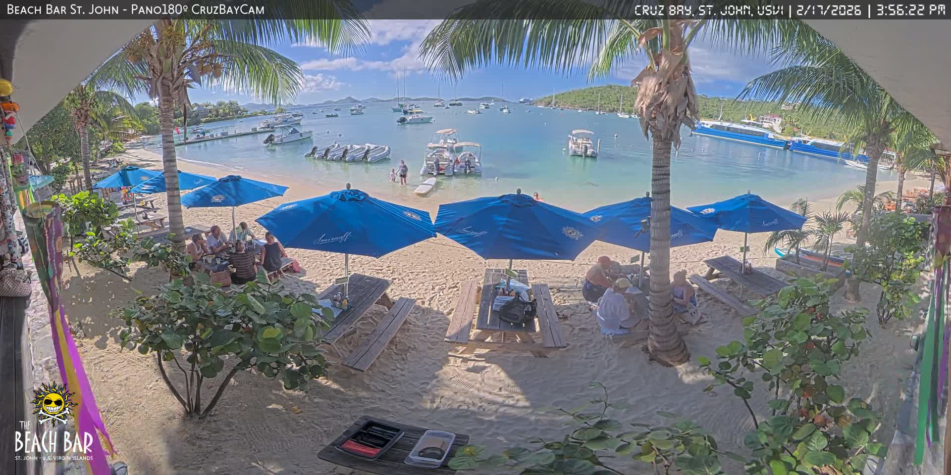 St. John, Cruz Bay Beach Live Cam -  Cruz Bay, St. John, United States Virgin Islands, USA