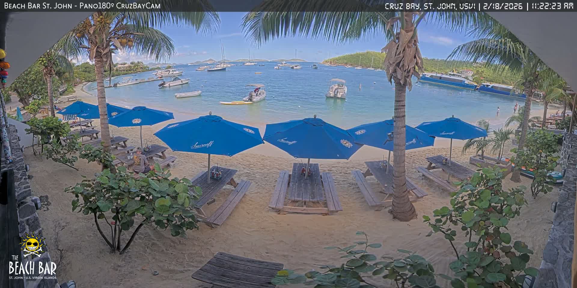 St. John, Cruz Bay Beach Live Cam -  Cruz Bay, St. John, United States Virgin Islands, USA