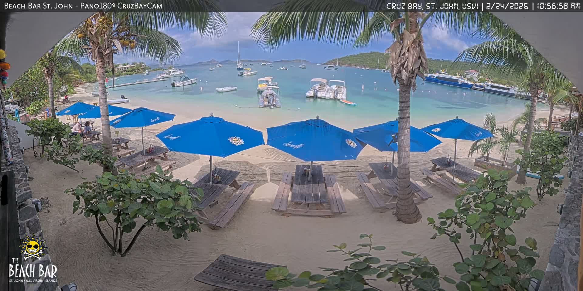 St. John, Cruz Bay Beach Live Cam -  Cruz Bay, St. John, United States Virgin Islands, USA