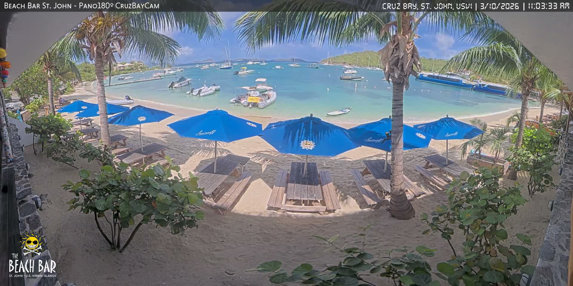St. John, Cruz Bay Beach Live Cam -  Cruz Bay, St. John, United States Virgin Islands, USA