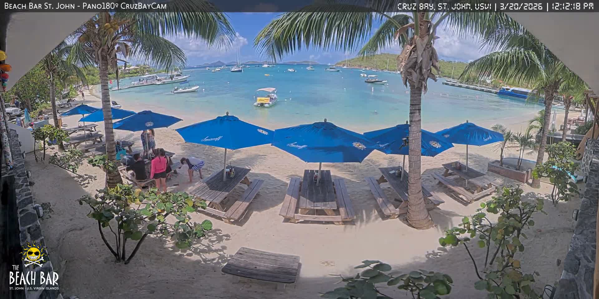 St. John, Cruz Bay Beach Live Cam -  Cruz Bay, St. John, United States Virgin Islands, USA