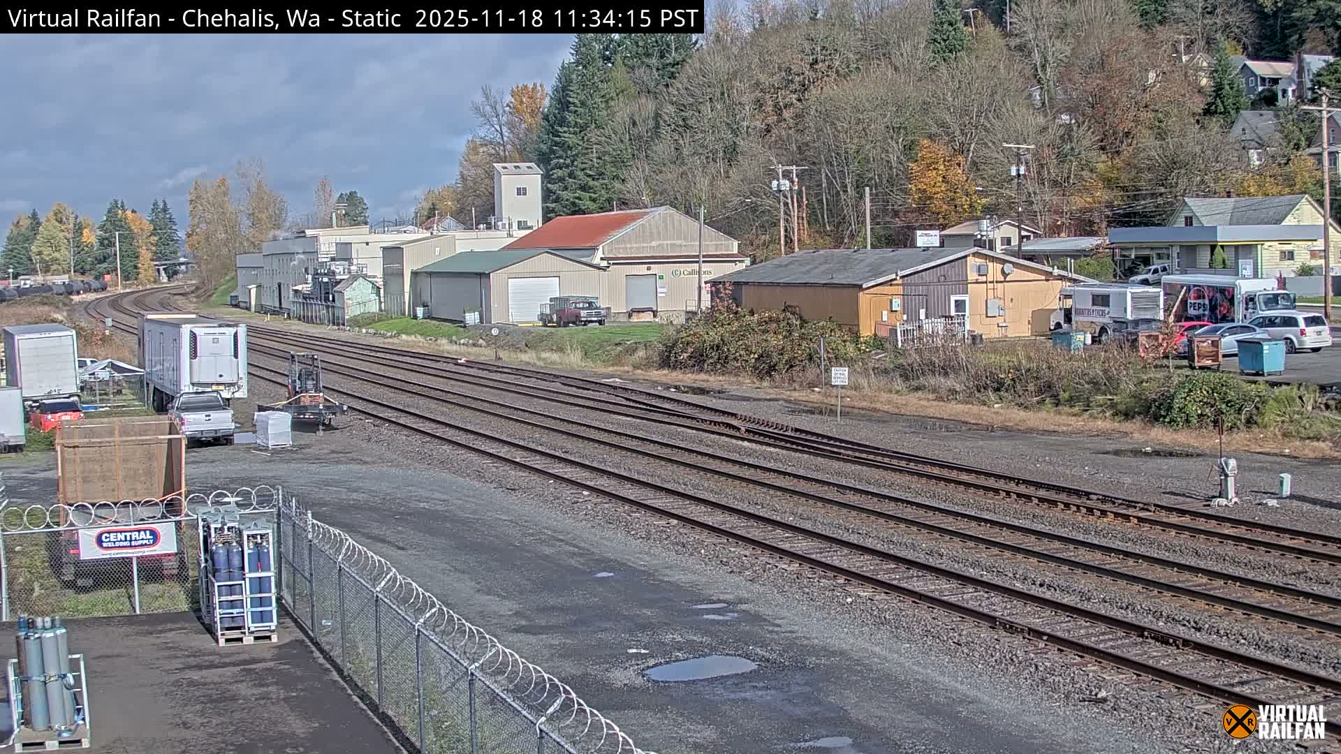 Chehalis City & Railroad Live Cam - Chehalis, Lewis, Washington, USA