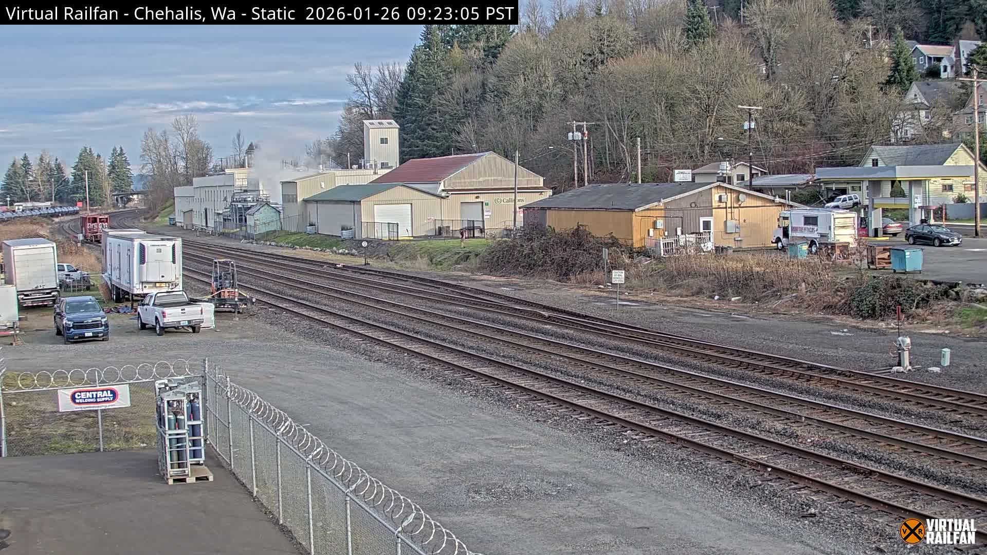 Chehalis City & Railroad Live Cam - Chehalis, Lewis, Washington, USA