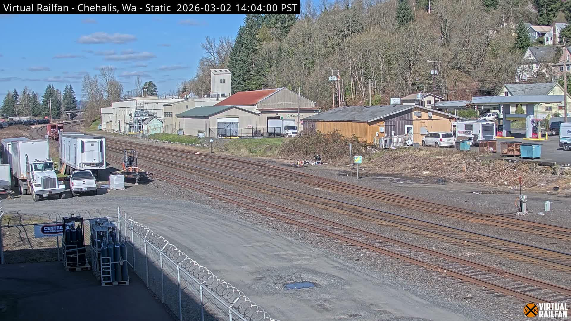 Chehalis City & Railroad Live Cam - Chehalis, Lewis, Washington, USA