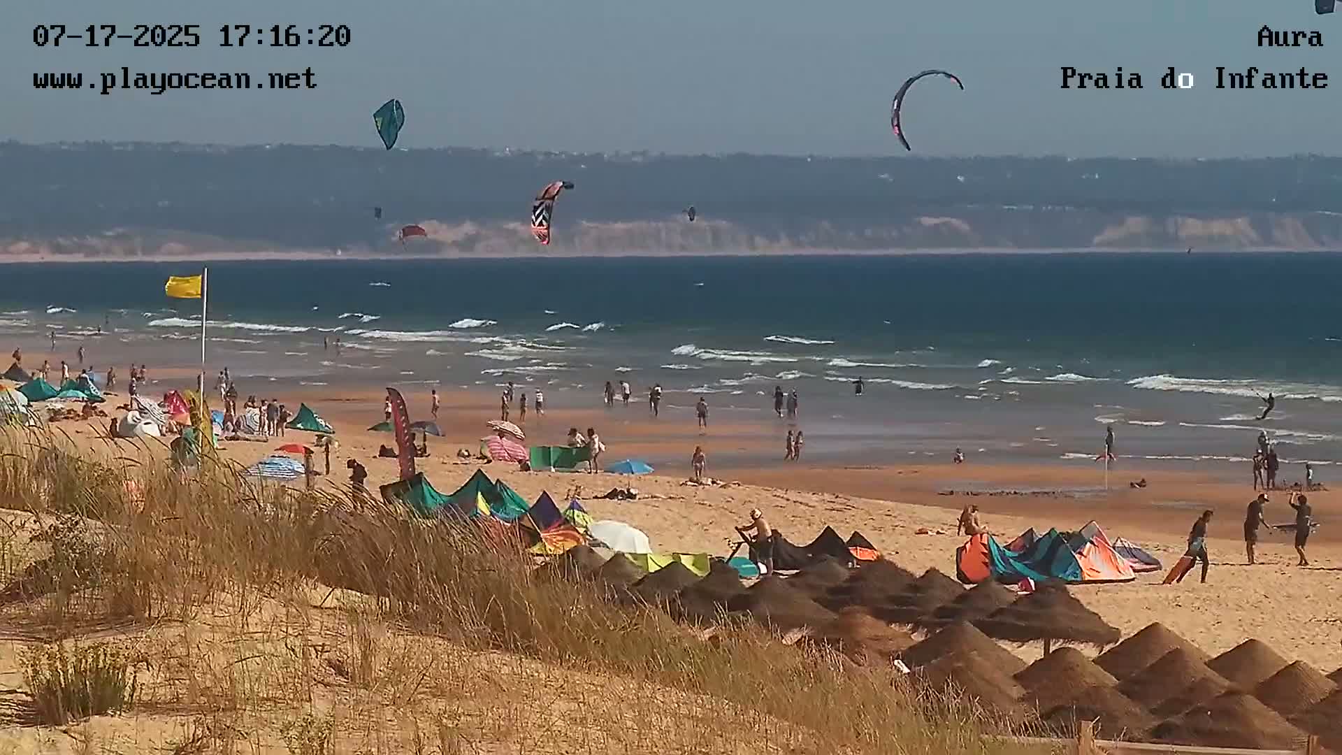 Costa da Caparica, Praia do Infante Beach Live Cam - Almada, Setubal, Lisbon, Portugal