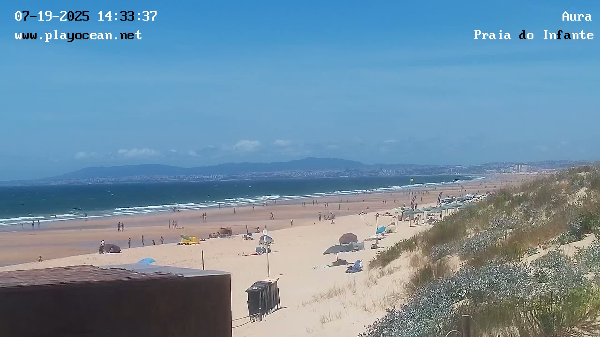 Costa da Caparica, Praia do Infante Beach Live Cam - Almada, Setubal, Lisbon, Portugal