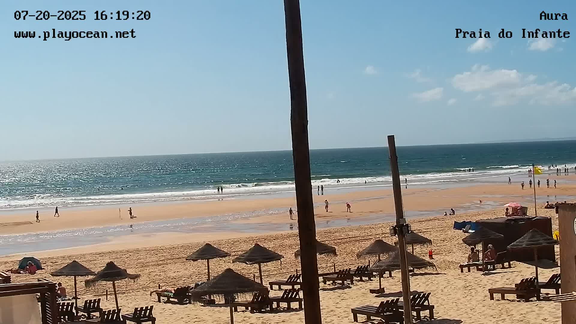 Costa da Caparica, Praia do Infante Beach Live Cam - Almada, Setubal, Lisbon, Portugal