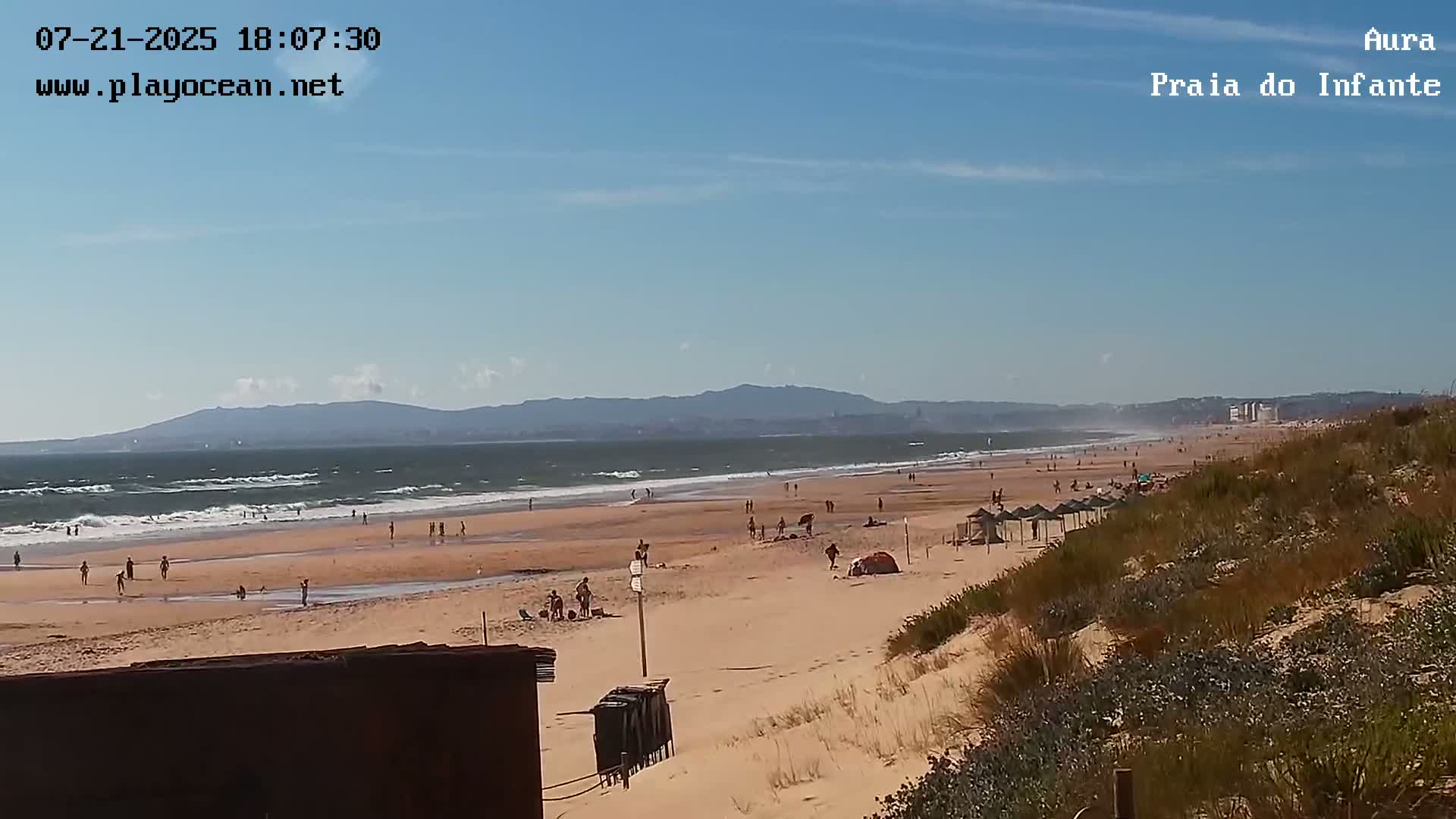 Costa da Caparica, Praia do Infante Beach Live Cam - Almada, Setubal, Lisbon, Portugal