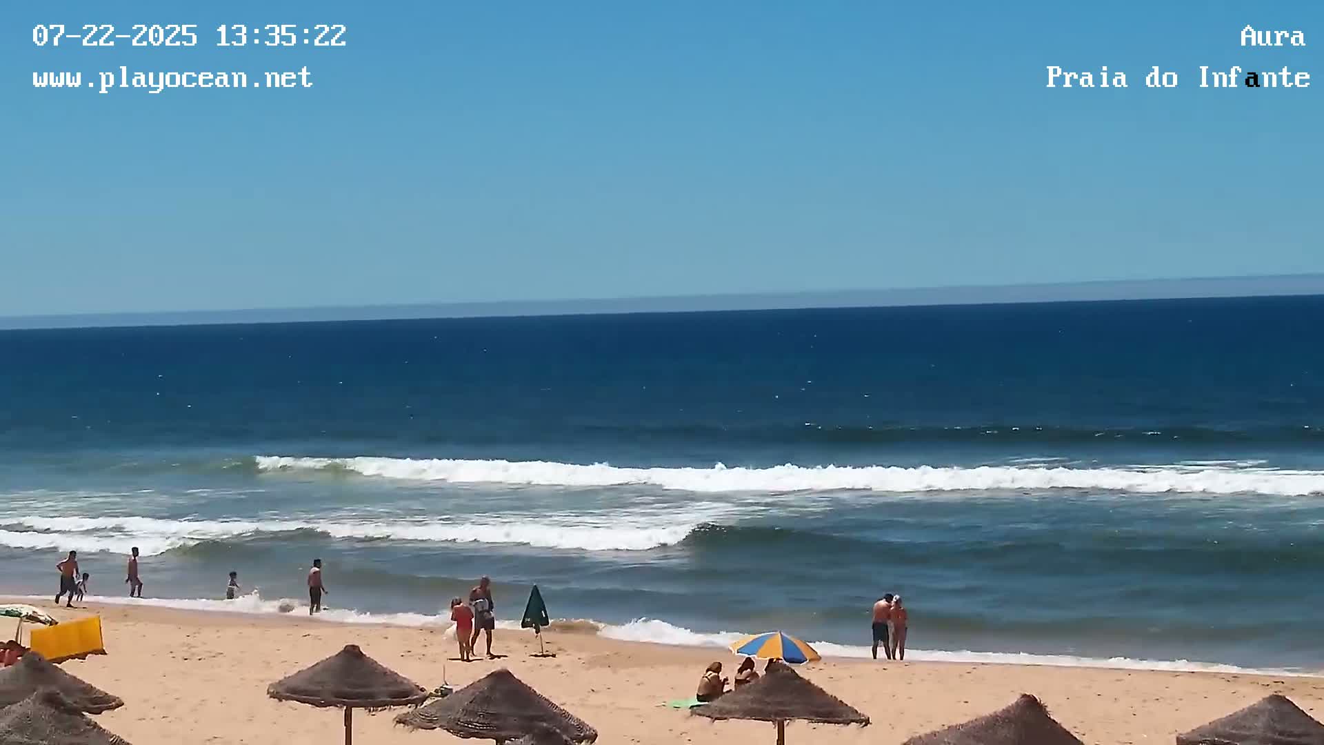Costa da Caparica, Praia do Infante Beach Live Cam - Almada, Setubal, Lisbon, Portugal
