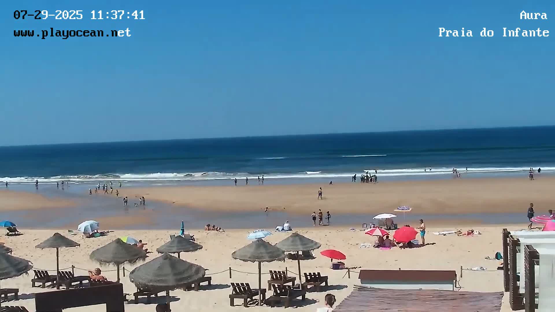 Costa da Caparica, Praia do Infante Beach Live Cam - Almada, Setubal, Lisbon, Portugal
