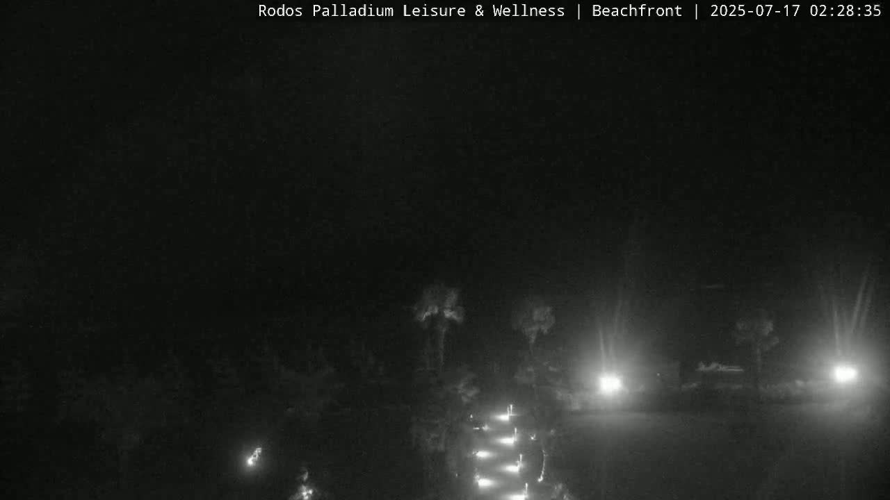Rhodes, Paralia Faliraki Beach Northeast Live Cam - Ammoudes, Rhodes (Ródos), Dodacanese, South Aegean (Periféreia Notíou Aigaíou), Greece