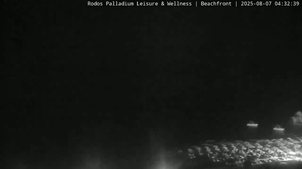Rhodes, Paralia Faliraki Beach Northeast Live Cam - Ammoudes, Rhodes (Ródos), Dodacanese, South Aegean (Periféreia Notíou Aigaíou), Greece