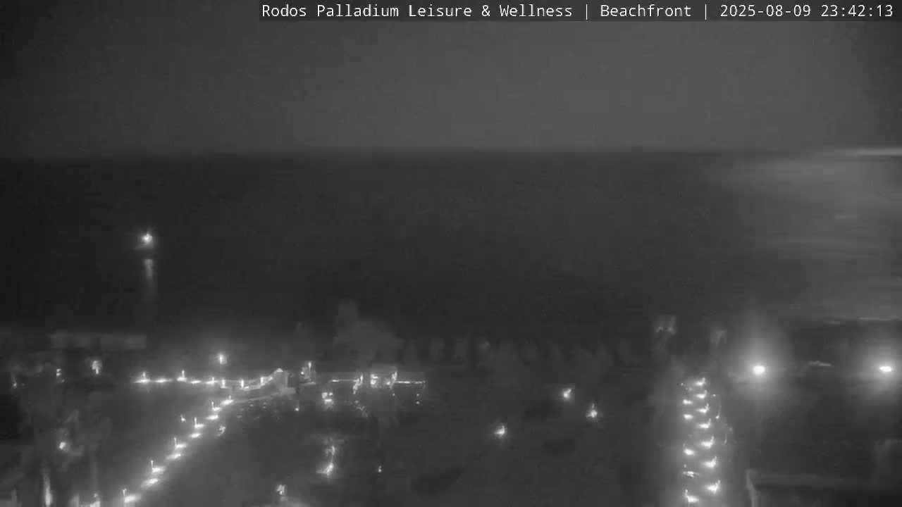 Rhodes, Paralia Faliraki Beach Northeast Live Cam - Ammoudes, Rhodes (Ródos), Dodacanese, South Aegean (Periféreia Notíou Aigaíou), Greece