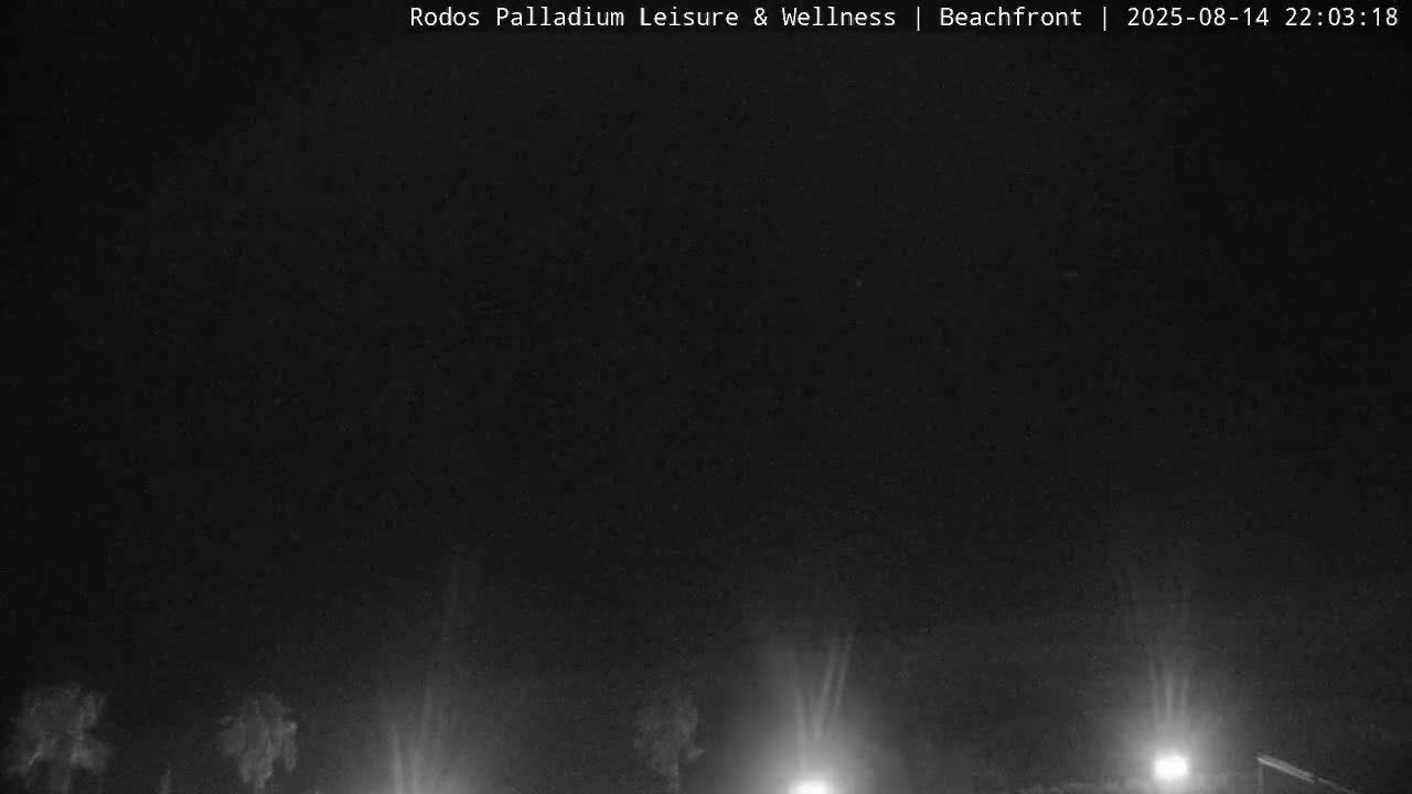 Rhodes, Paralia Faliraki Beach Northeast Live Cam - Ammoudes, Rhodes (Ródos), Dodacanese, South Aegean (Periféreia Notíou Aigaíou), Greece