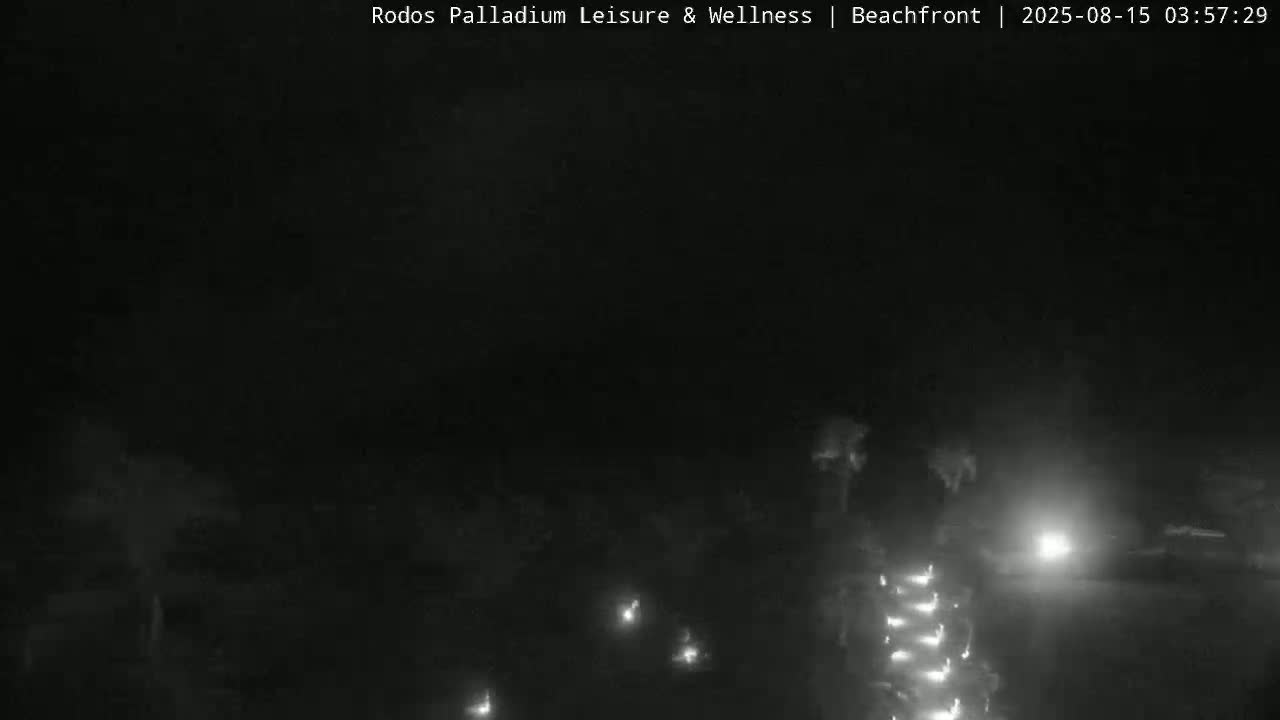 Rhodes, Paralia Faliraki Beach Northeast Live Cam - Ammoudes, Rhodes (Ródos), Dodacanese, South Aegean (Periféreia Notíou Aigaíou), Greece