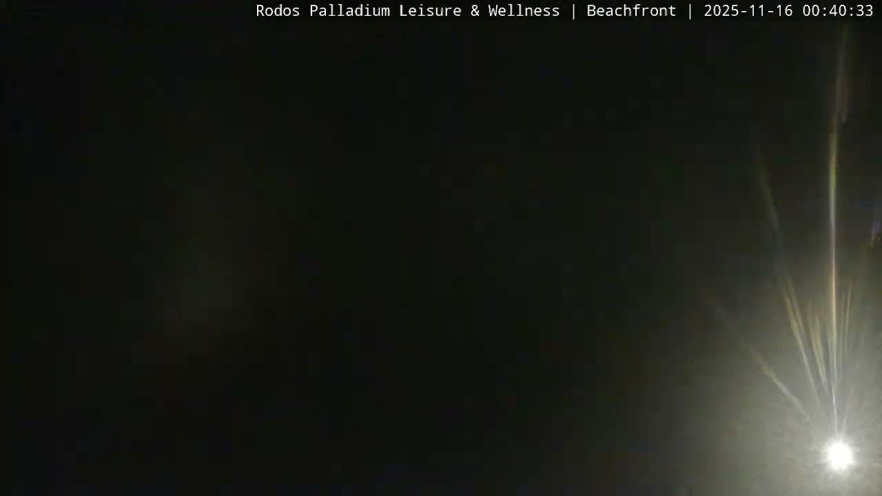 Rhodes, Paralia Faliraki Beach Northeast Live Cam - Ammoudes, Rhodes (Ródos), Dodacanese, South Aegean (Periféreia Notíou Aigaíou), Greece
