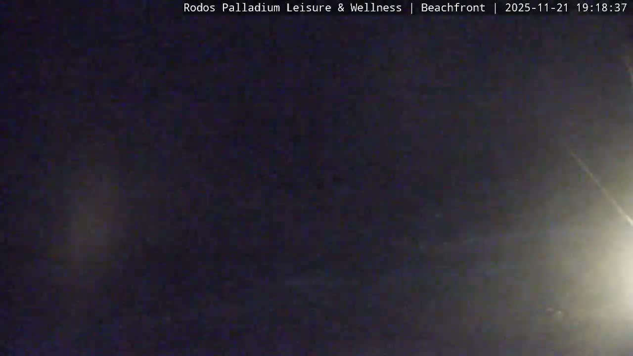 Rhodes, Paralia Faliraki Beach Northeast Live Cam - Ammoudes, Rhodes (Ródos), Dodacanese, South Aegean (Periféreia Notíou Aigaíou), Greece