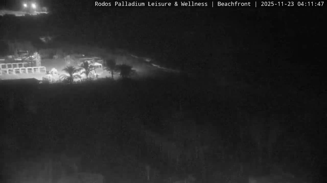 Rhodes, Paralia Faliraki Beach Northeast Live Cam - Ammoudes, Rhodes (Ródos), Dodacanese, South Aegean (Periféreia Notíou Aigaíou), Greece