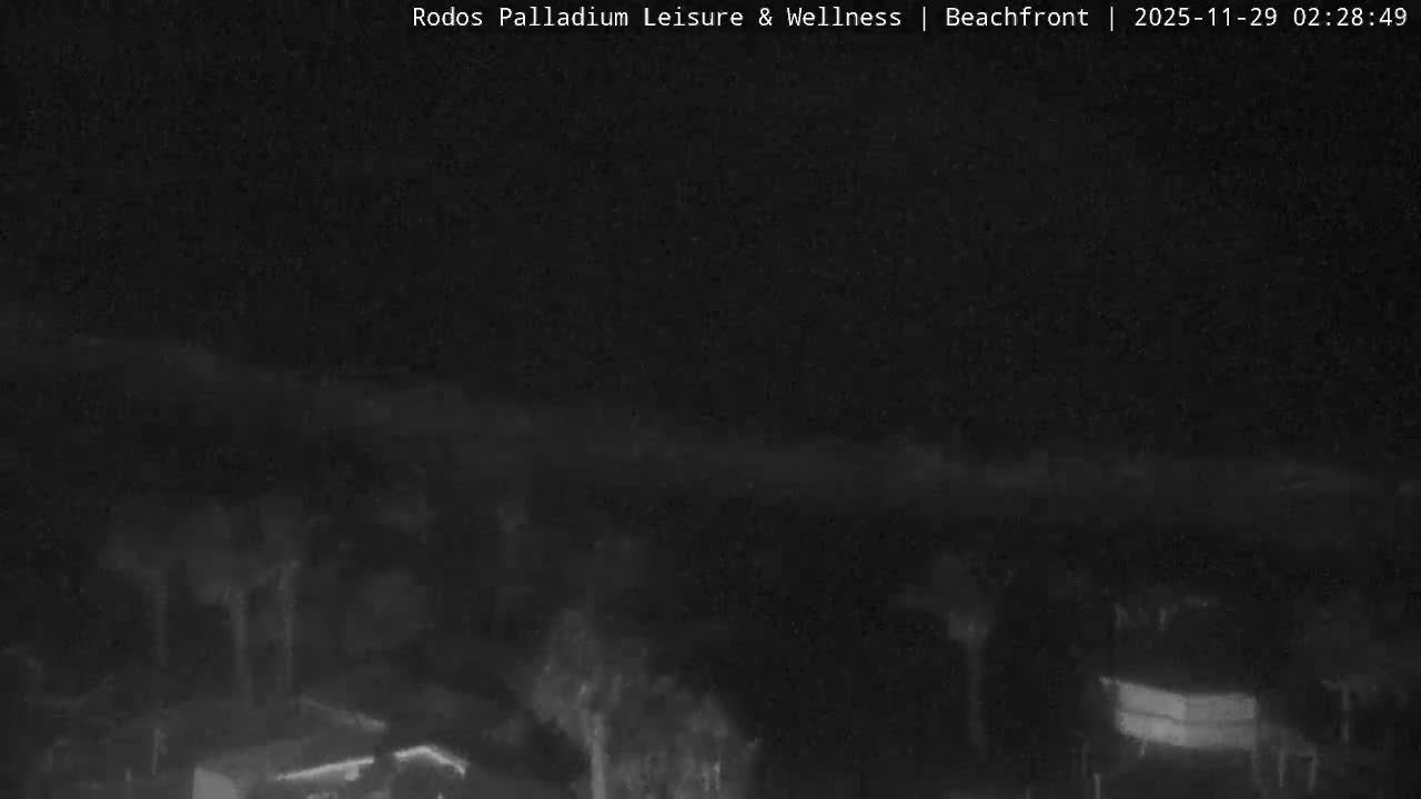 Rhodes, Paralia Faliraki Beach Northeast Live Cam - Ammoudes, Rhodes (Ródos), Dodacanese, South Aegean (Periféreia Notíou Aigaíou), Greece