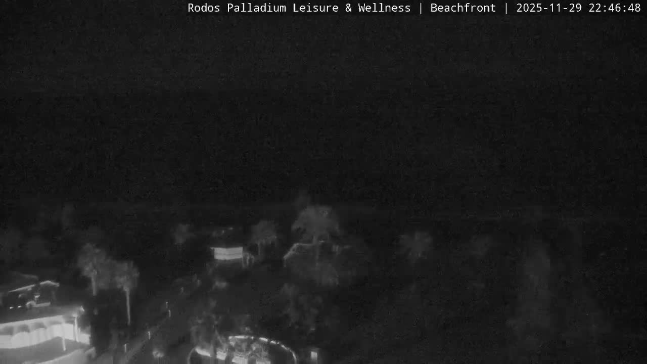 Rhodes, Paralia Faliraki Beach Northeast Live Cam - Ammoudes, Rhodes (Ródos), Dodacanese, South Aegean (Periféreia Notíou Aigaíou), Greece