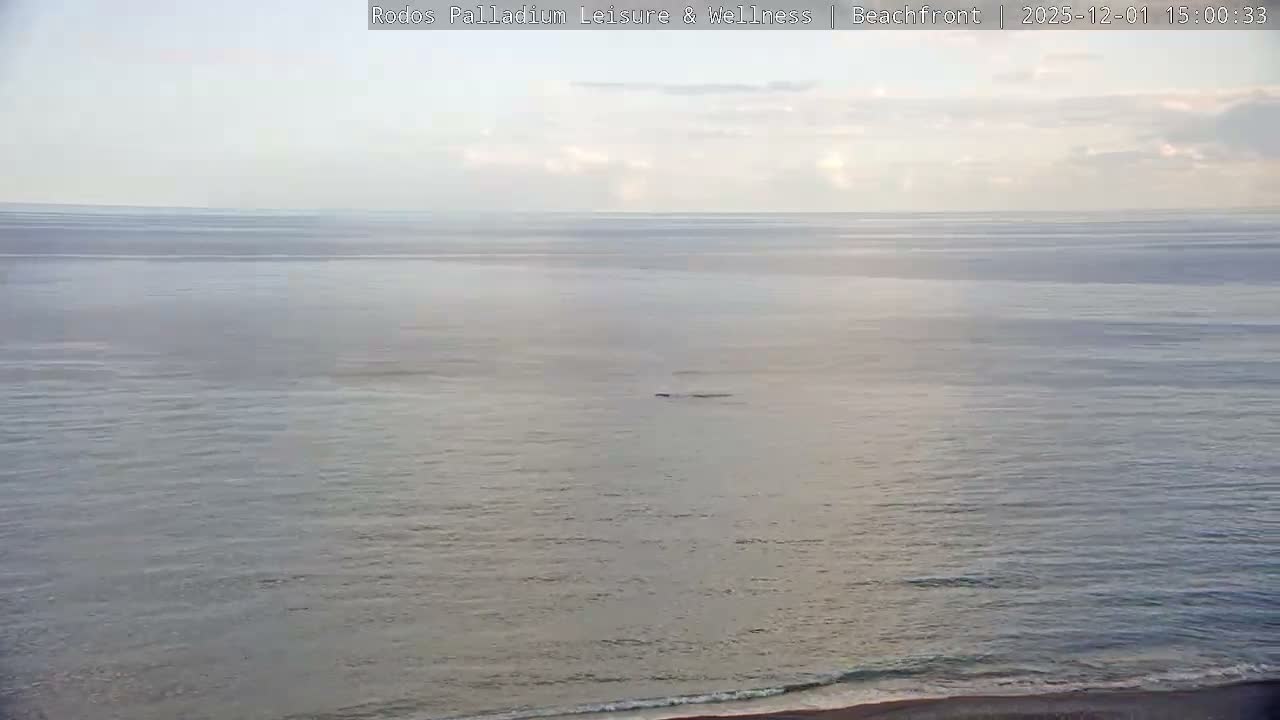 Rhodes, Paralia Faliraki Beach Northeast Live Cam - Ammoudes, Rhodes (Ródos), Dodacanese, South Aegean (Periféreia Notíou Aigaíou), Greece