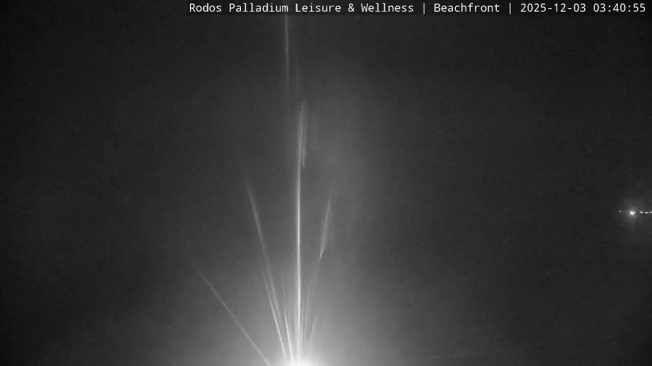 Rhodes, Paralia Faliraki Beach Northeast Live Cam - Ammoudes, Rhodes (Ródos), Dodacanese, South Aegean (Periféreia Notíou Aigaíou), Greece