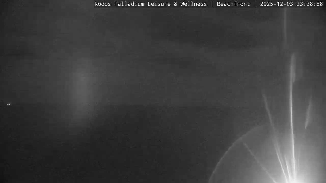 Rhodes, Paralia Faliraki Beach Northeast Live Cam - Ammoudes, Rhodes (Ródos), Dodacanese, South Aegean (Periféreia Notíou Aigaíou), Greece