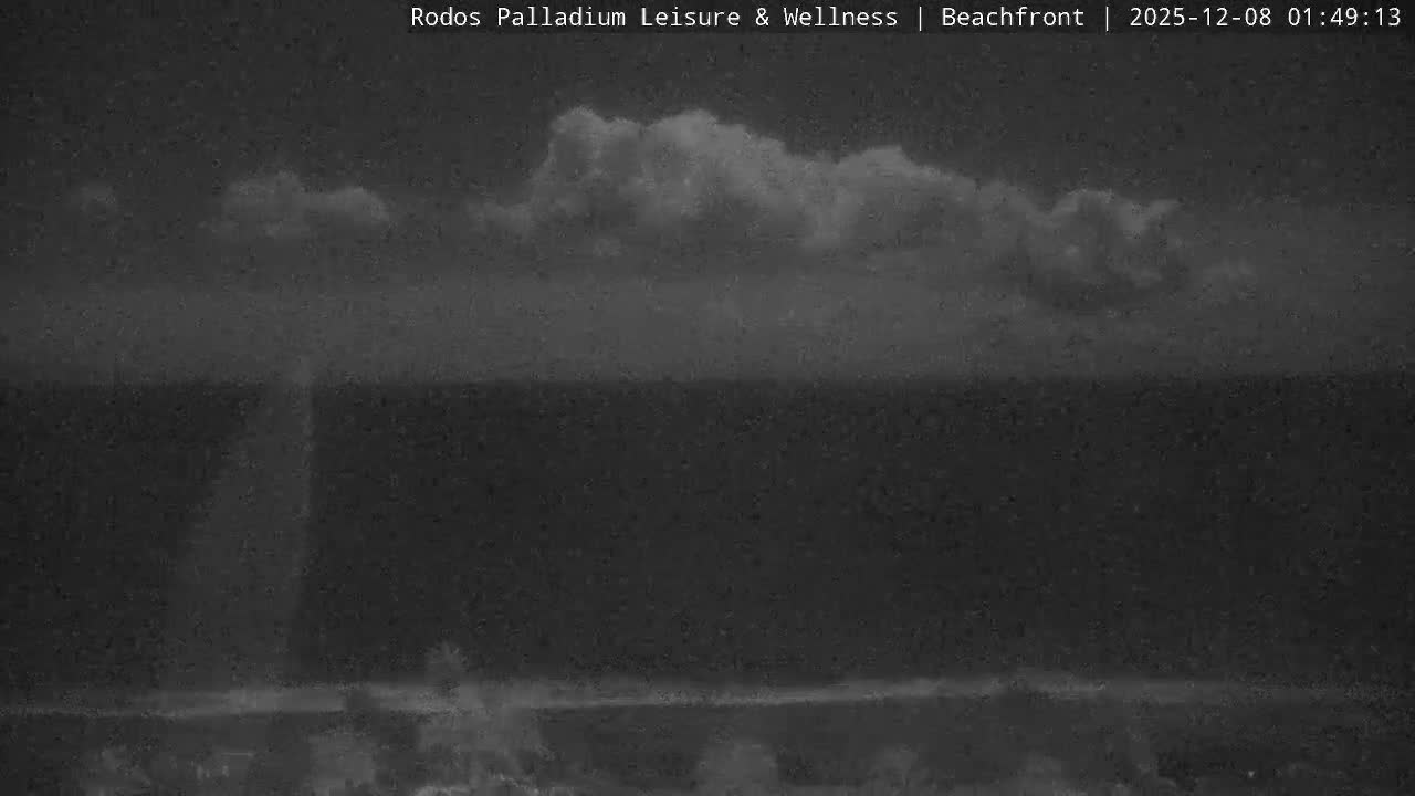 Rhodes, Paralia Faliraki Beach Northeast Live Cam - Ammoudes, Rhodes (Ródos), Dodacanese, South Aegean (Periféreia Notíou Aigaíou), Greece