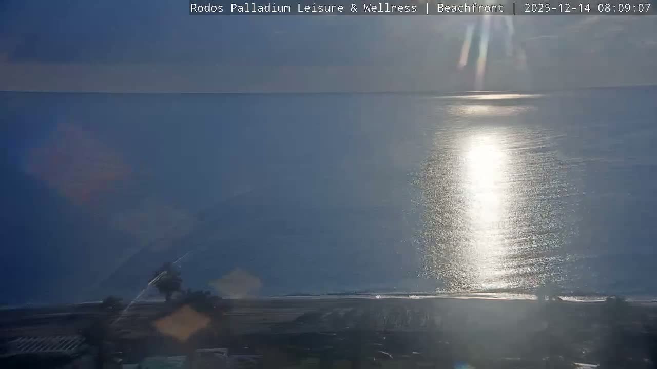 Rhodes, Paralia Faliraki Beach Northeast Live Cam - Ammoudes, Rhodes (Ródos), Dodacanese, South Aegean (Periféreia Notíou Aigaíou), Greece