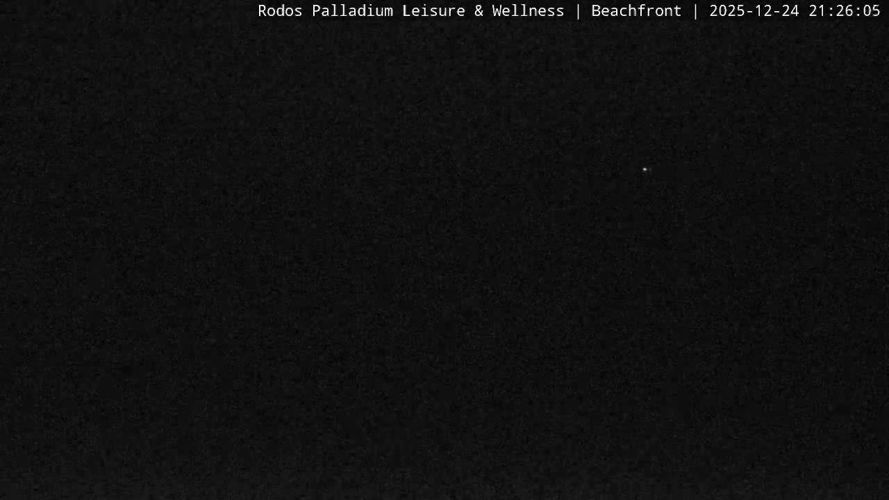 Rhodes, Paralia Faliraki Beach Northeast Live Cam - Ammoudes, Rhodes (Ródos), Dodacanese, South Aegean (Periféreia Notíou Aigaíou), Greece